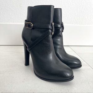 Tory Burch Heeled Bootie - Black Leather, 4 inches, Size 7